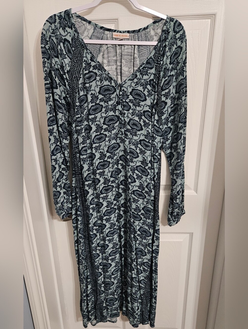 Knox Rose Blue Printed Midi Dress
